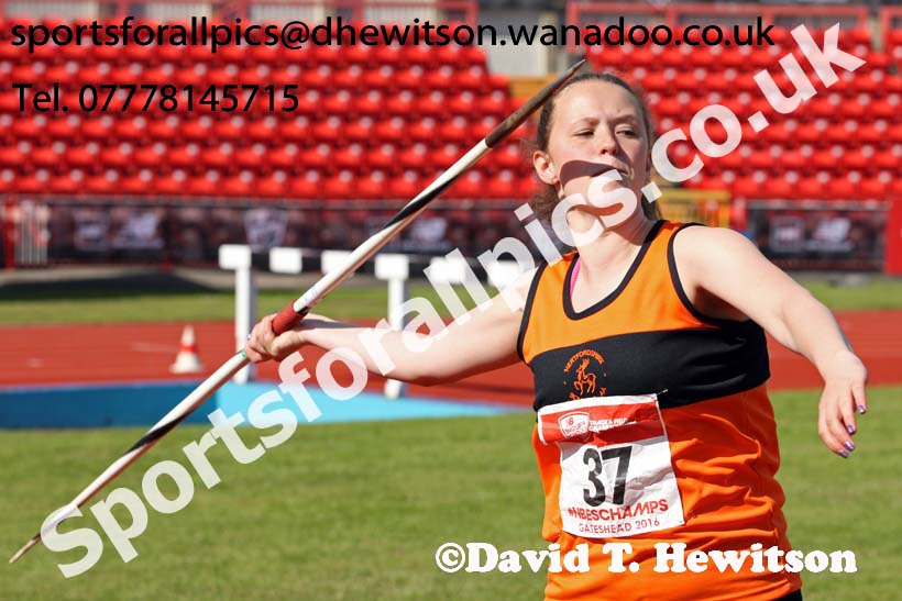 Inter girls javelin, English Schools Track and Field. Photo: David T. Hewitson/Sports for All Pics